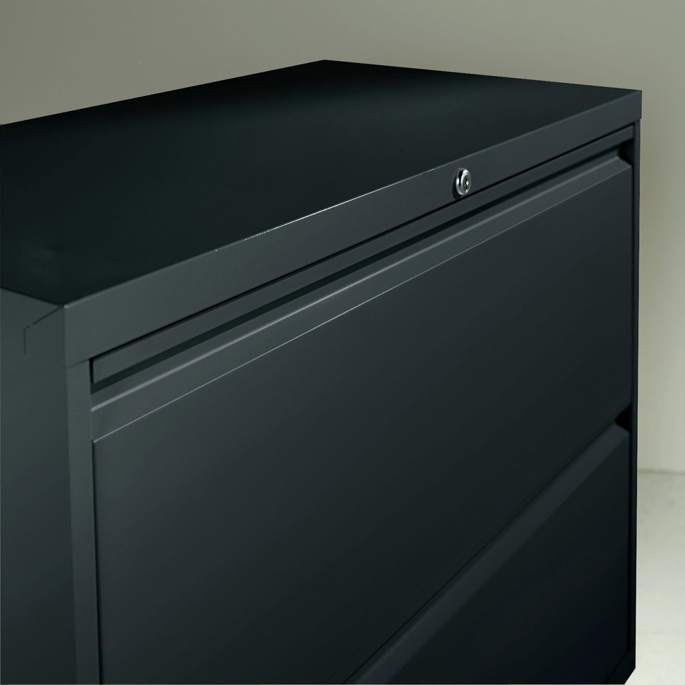 Alera Lateral File, 2 Legal/Letter-Size File Drawers, Black, 30" x 18.63" x 28" - image 4 of 5