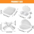 thumbnail image 2 of 4 Pcs Microwave Cooking Set Heat Resistant Microwave Oven Cookware Set for Home Kitchen BPA Free, 2 of 9