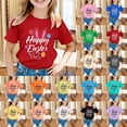 thumbnail image 5 of Easter Shirts for Teen Girls Cartoon Bunny Short Sleeve T Shirts Casual Happy Easter Funny Tees T-Shirts Infant To Big Kid, 5 of 5