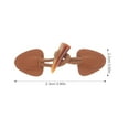 thumbnail image 2 of TEHAUX 4Pairs Vintage Horn Closure Toggle Buttons Chocolate for Clothes Overcoat with Fine Workmanship, 2 of 7