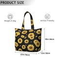 thumbnail image 5 of Sunflower Women's Large Weekend Travel Bag Moving Canvas Handbag Thick Double Layer Beach Weekend Travel Unisex Hospital Maternity Delivery with Toiletry Waterproof, 5 of 5