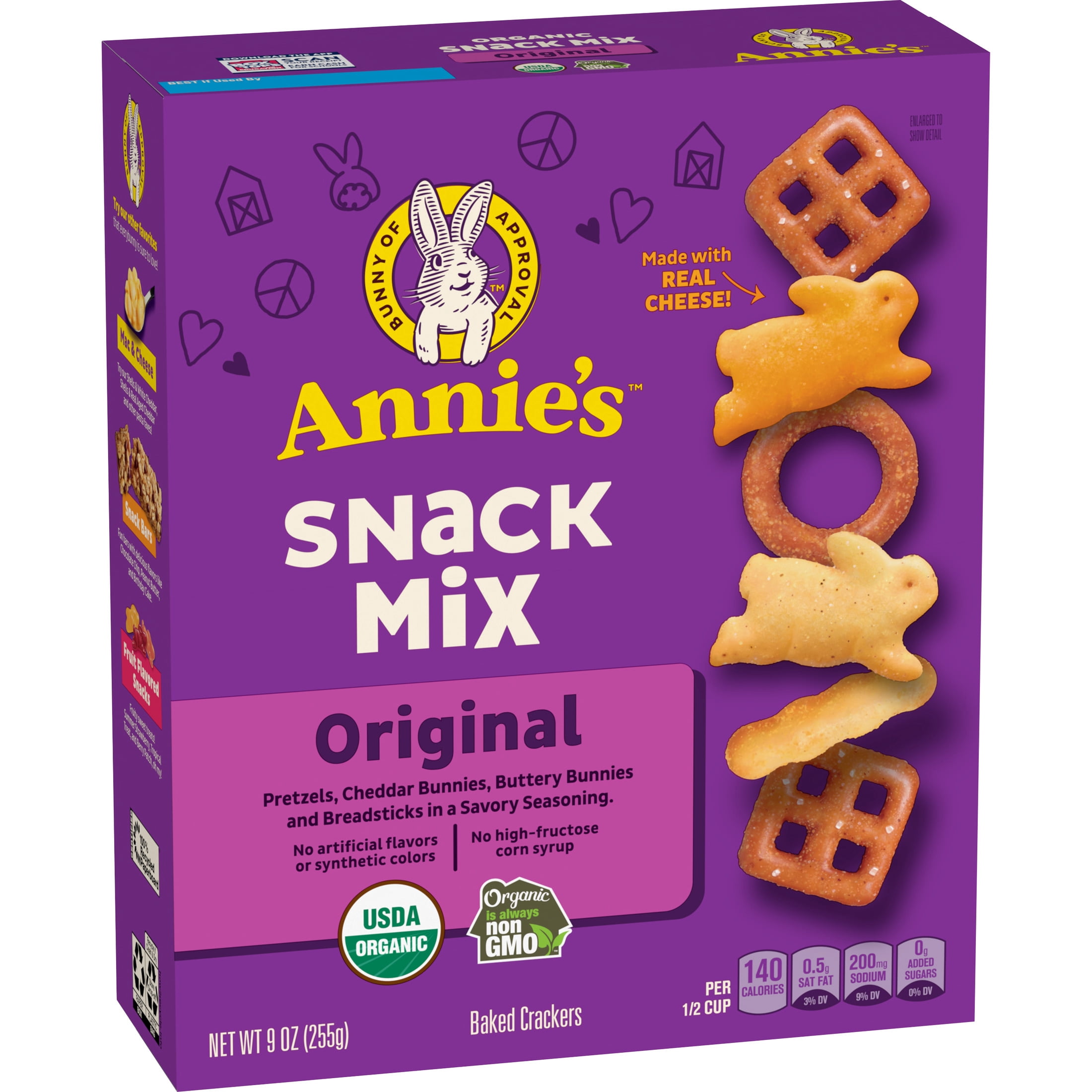Annie's Organic Assorted Crackers and Pretzels Snack Mix, 9 oz Box