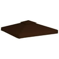 thumbnail image 2 of vidaXL 2-Tier Gazebo Top Cover 9.1 oz/yd² 9.8'x9.8' Brown, 2 of 5