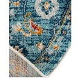 thumbnail image 7 of Unique Loom Madeline Vintage Collection Area Rug - Jackson (3' Round Teal/Ivory), 7 of 7