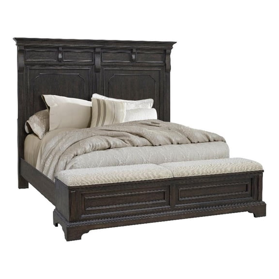 Hickory Creek King Storage Bed in Brown Wood Finish by Pulaski Furniture