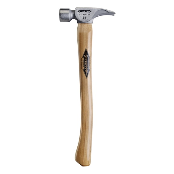 Stilletto TI14MC Titanium 14oz Milled Face Hammer w/18"Curved Hickory Handle