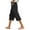 Black, variant on Gyexs Striped Linen Pants Women Linen Capri Pants Lightweight Spring Summer Pants for Women 2025 Ladies Pinstripe Pants Khaki