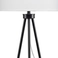 thumbnail image 3 of Benjara Table Lamp with Tripod Stand and Round Shade, Black, 3 of 5