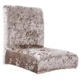 thumbnail image 2 of 2 piezas de cubierta corta para silla con respaldo bajo, comedor, taburete , decoración, yotijar Fundas elásticas para asientos de comedor, 2 of 10