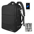thumbnail image 1 of Mochila De Viaje Laptop 15.6 Pulgadas Aprobado Por Avión 10kg Antirrobo Impermeable USB Xtellar negro, 1 of 3