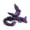 Purple Black crystal Flying dragon, variant on 1pc 45CM 3D-printed Dragon Crystal Pterosaur Joint Movable Winged Dragon Figure-piece