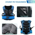 thumbnail image 4 of StarknightMT Kids Motorcycle Chest Protector Dirt Bike Youth Riding Spine Back Armor Protection for Motocross Cycling Skateboard,Skiing,Skating,Off-Road ï¼Blueï¼, 4 of 7