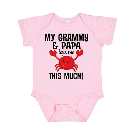 

Inktastic Grammy and Papa Love Me Gift Baby Boy or Baby Girl Bodysuit