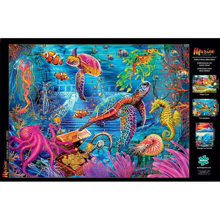 Buffalo Games Marine Color - Colorful Ocean 1000 Pieces Jigsaw