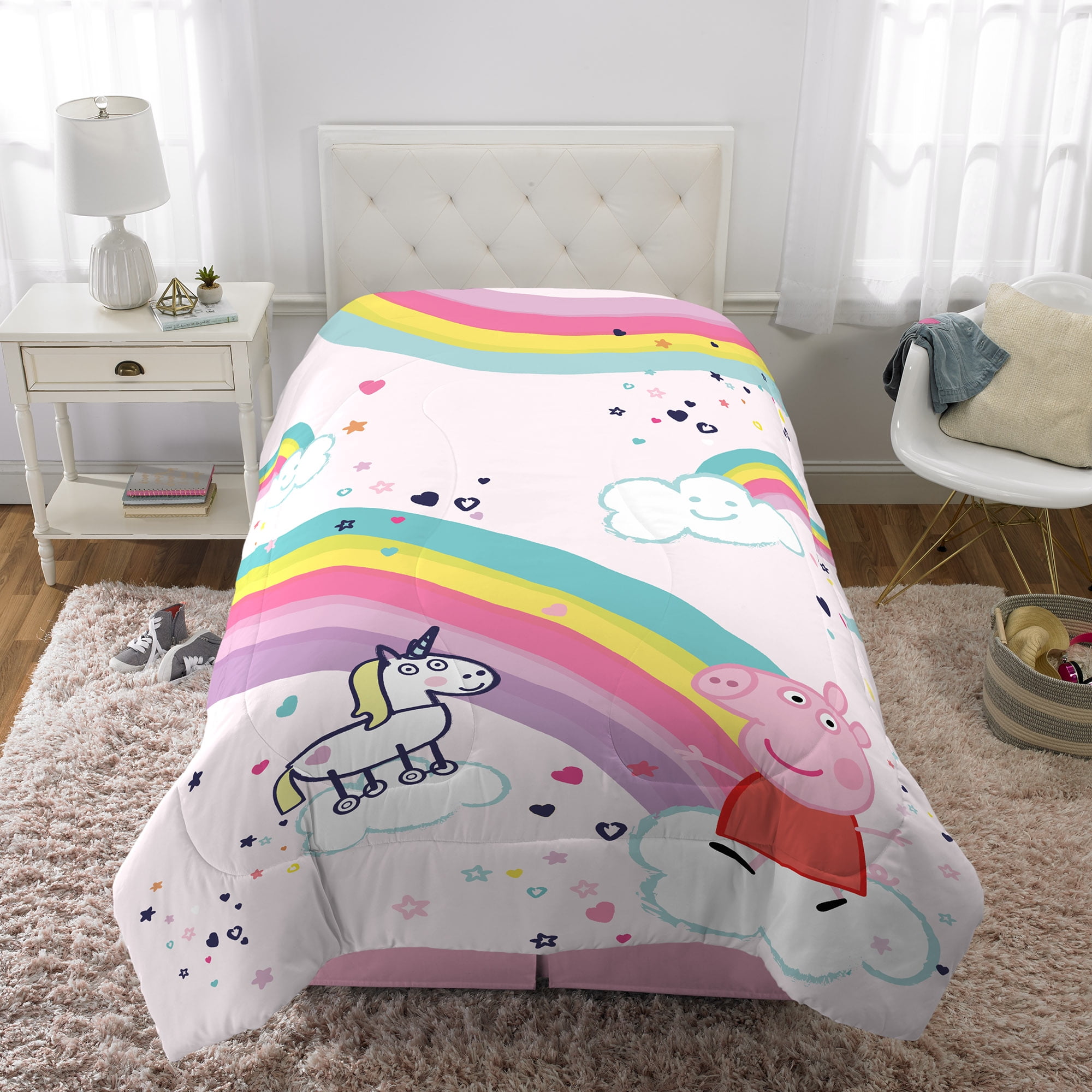 peppa pig crib bedding set