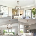 thumbnail image 3 of Oaks Aura Rustic Wood Finish Adjustable Pendant Light Fixture for Living Room, Bedroom, 3 of 9