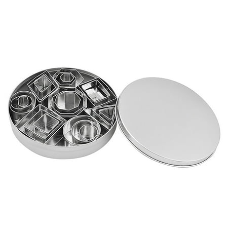 

GNEIKDEING Set of 24 Stainless Steel Biscuits Mold DIY Dookie Mold Geometric Pattern，Gift on Clearance