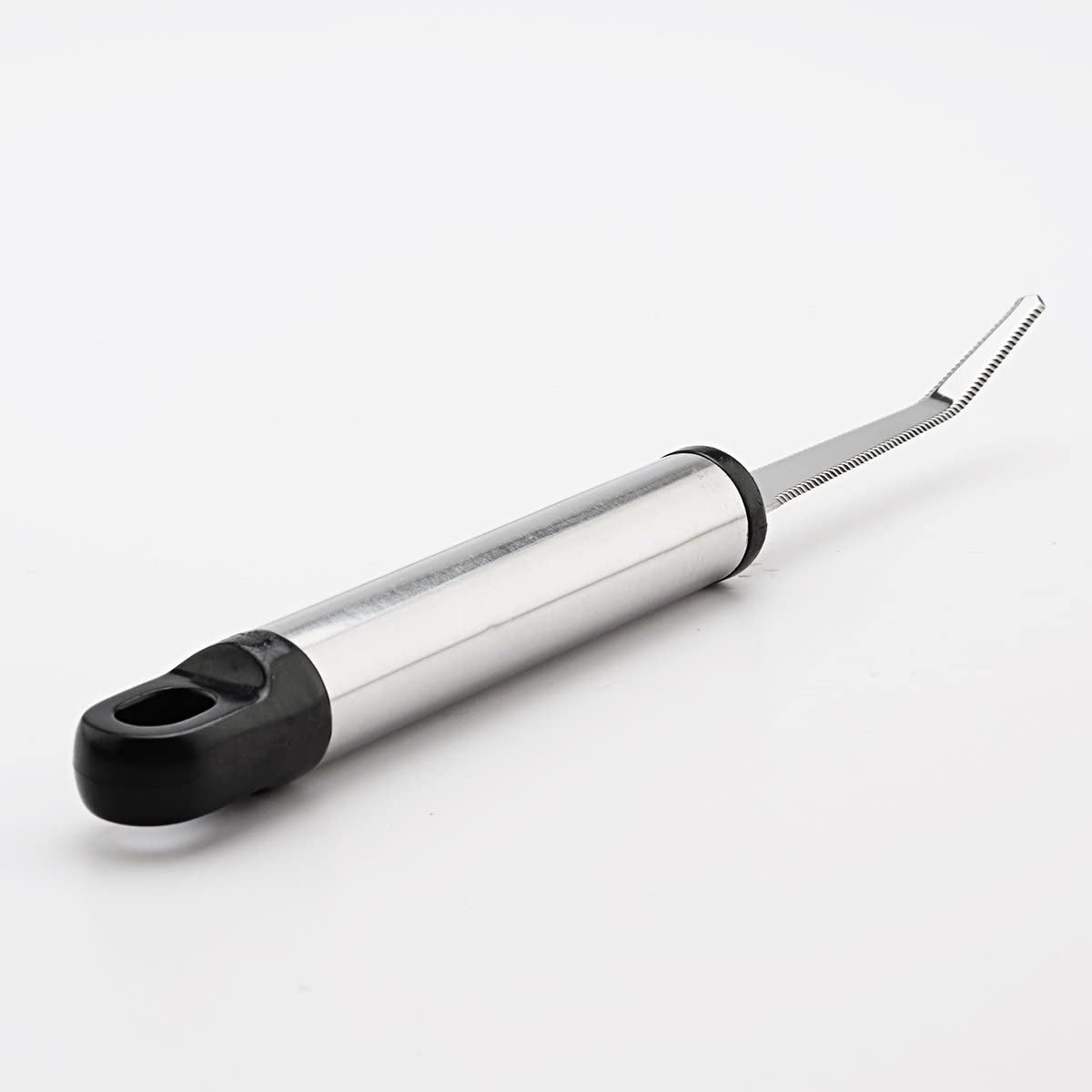 Serrated Stainless Curved Utility Knife with Long Handle for Grapefruit and Citrus