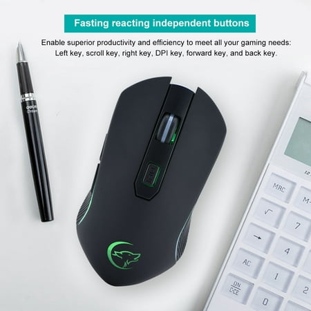 Ymiko G811 2.4G Wireless Mouse 2400/1600/1200/800 DPI Rechargeable Silent Mouse , Wireless Mouse, Bluetooth