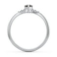 thumbnail image 4 of Birthstone Heart Ring with Shoulder Accents - Smokey Quartz (June), 4 of 4