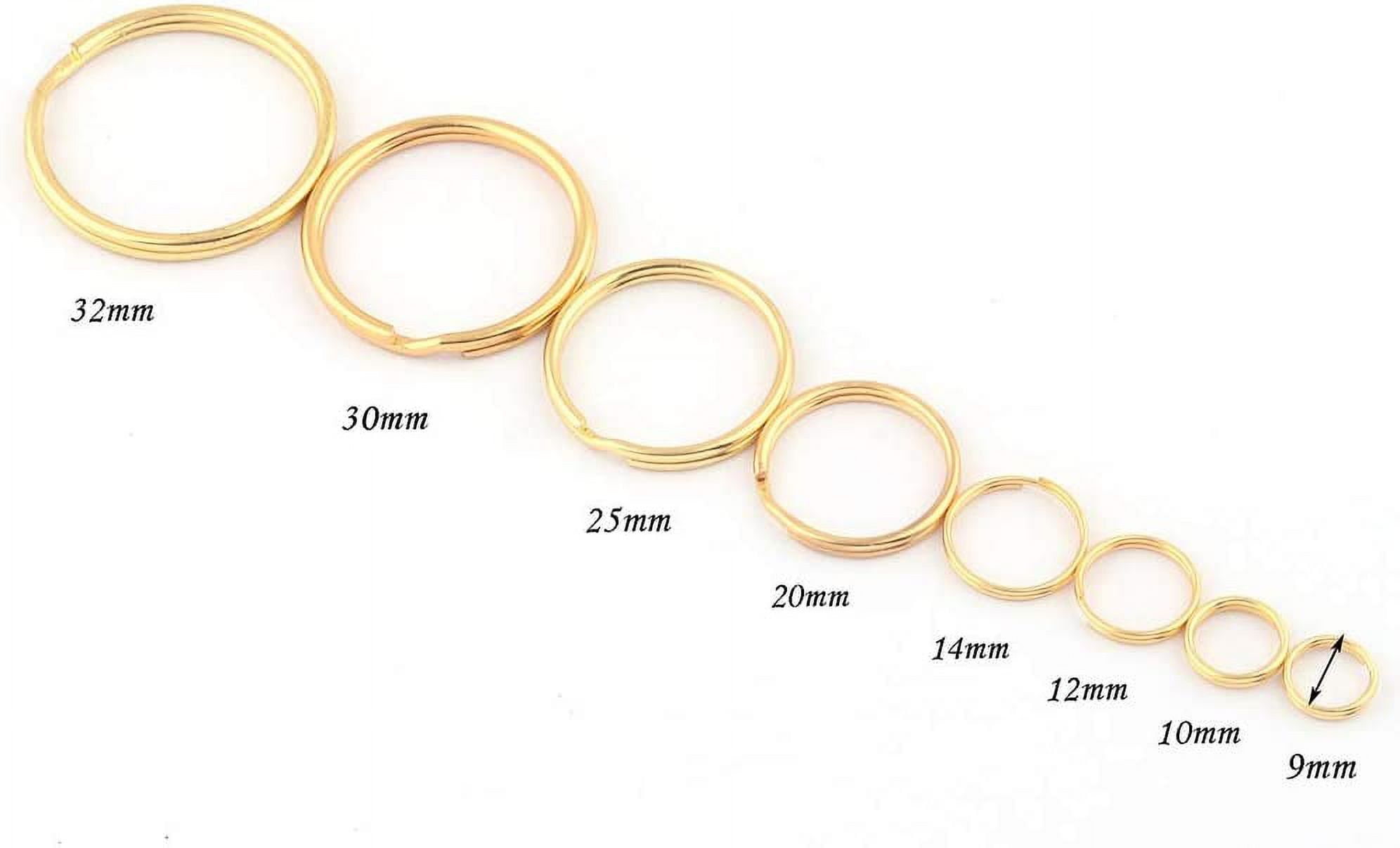 Light Gold Round Split Rings,jump Rings,flat Split Ring for