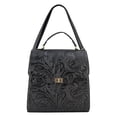 thumbnail image 4 of Bolso Para Dama Negro Piel Grabado Piel Addae Nueva Imagen, 4 of 5