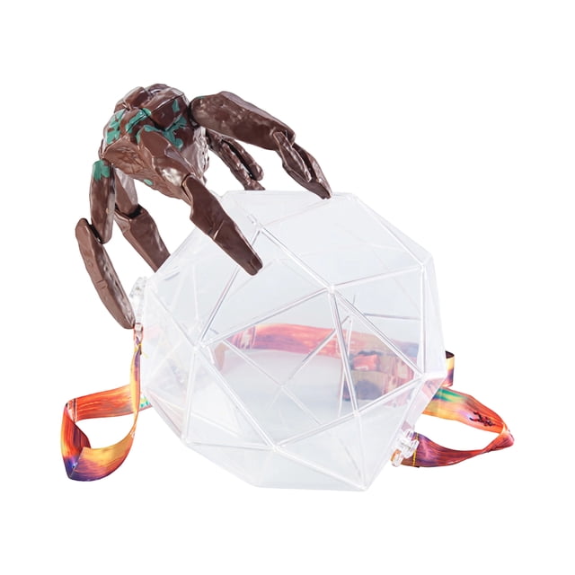 Project Hail Mary Popcorn Bucket, Project Hail Mary Merch, Sci-Fi Themed Geometric Popcorn Bucket, Reusable Clear Polyhedral Snack Container With Carry Strap, Project Hail Mary