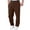 Brown #012, variant on Mens Sweatpants Open Bottom Athletic Baggy Straight Leg Pants Casual Drawstring Waist Fleece Joggers with Pockets, M