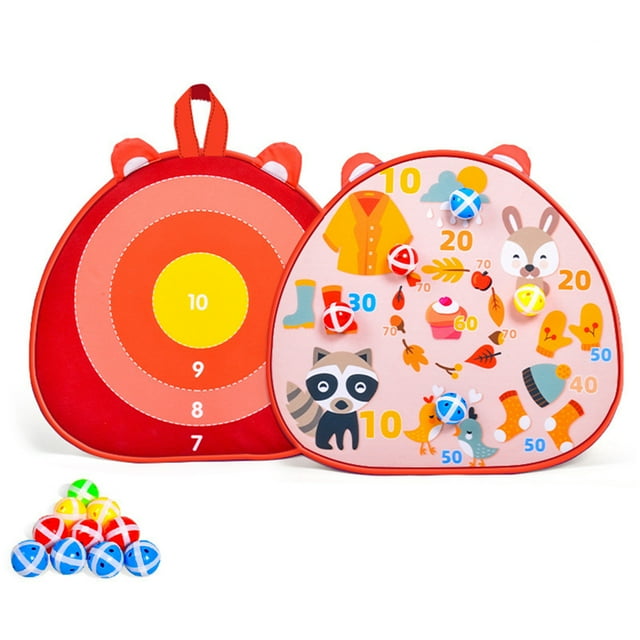 Bangcool Ensemble de Jeu de Fléchettes pour Enfants Design Coloré Amusant Jeu de Fléchettes à Balles Jeu de Fléchettes