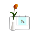 thumbnail image 1 of Tarjeta de jarrón artificial Pingüino saltador Unbranded, 1 of 3