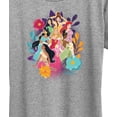 thumbnail image 3 of Disney Princess - Princess Pastel Florals - Women's Short Sleeve Graphic T-Shirt, 3 of 5