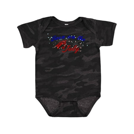 

Inktastic Born on the 4th of July Gift Baby Boy or Baby Girl Bodysuit