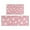 Pink Chicken Pattern, variant on White Chicken Folk Pattern Kitchen Rugs Sets Of 2,Anti Fatigue Kitchen Mat Rugs Non Slip Washable,Decorative Kitchen Floor Mats for Kitchen,Sink,Laundry,17"x30" 17"x47"