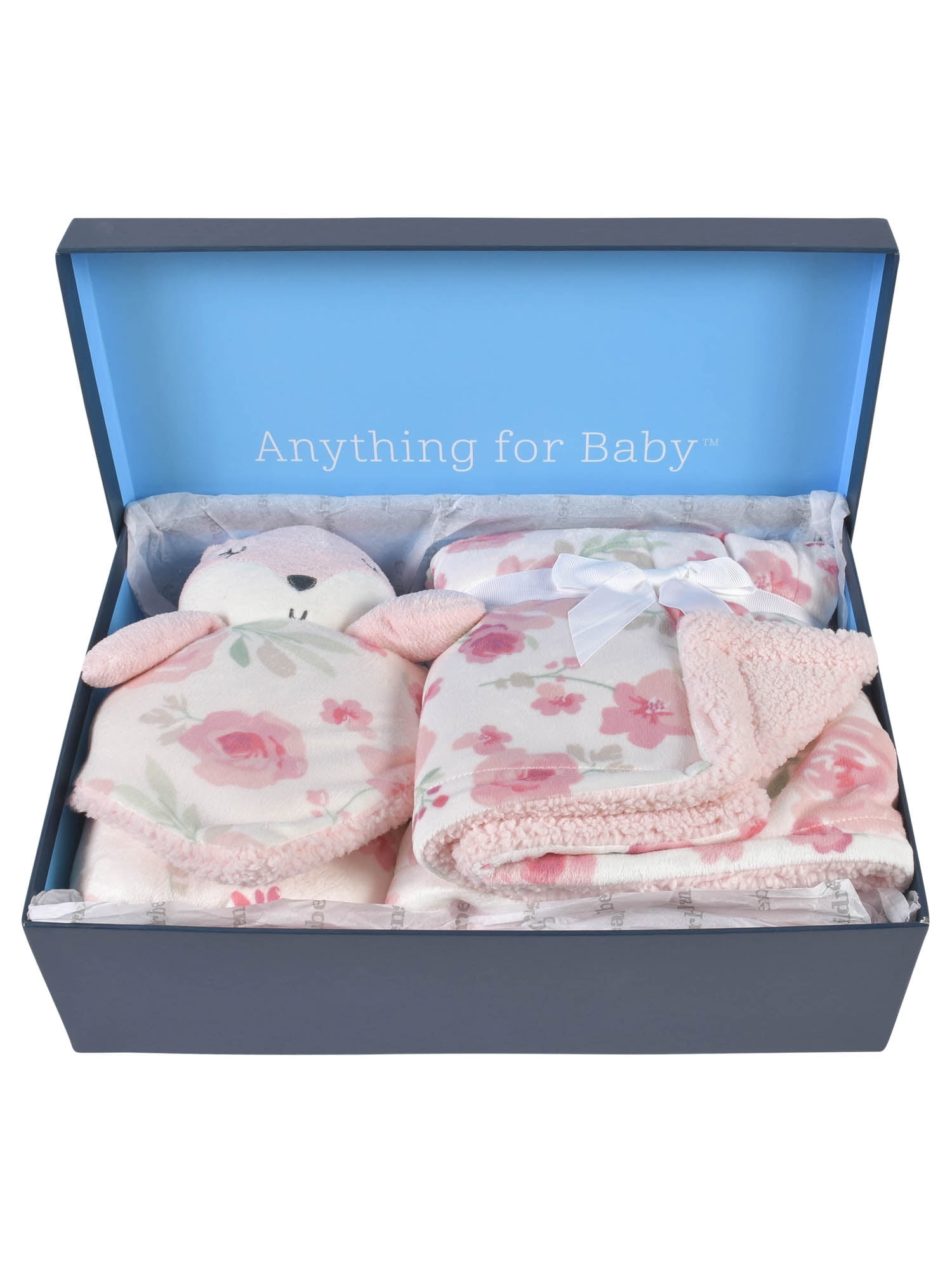 Gerber Baby Boy or Girl Unisex Super Soft Plush Blanket & XL Security Blanket Set with Gift Box, 2-Piece