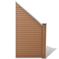 thumbnail image 5 of vidaXL WPC Garden Patio Fence Panels Barrier Square/Slanted 2 Colors 8 Models, 5 of 75
