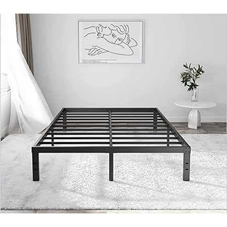 Xtfei 14 Inch California King Bed Frames No Box Spring Needed 3500lbs Heavy Duty Steel Slat Metal Platform 12 Under Storage Strengthen Support Mattress Foundation Noise Free Canada California King Bed Frames, 18 Inch California King Bed Frame