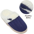 thumbnail image 5 of Women's Slip on Fuzzy House Slippers Memory Foam Slippers Scuff Outdoor Indoor Warm Plush Bedroom Shoes with Faux Fur Lining, 5 of 9