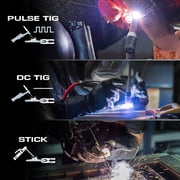 200A TIG Welder with Pulse, 110V/220V, 4-in-1 DC TIG/Pulse TIG/SPOT TIG/Stick Welding Machine