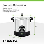 Presto 23 Quart Digital Pressure and Water Boiling Canner with LED Digital Display