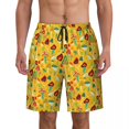 thumbnail image 1 of Board Shorts Summer Psychedelic Hawaii Beach Short Pants Men Running Surf Fast Dry Printed Swim Trunks, 1 of 5
