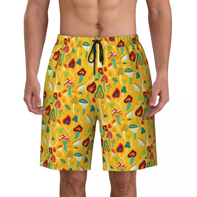 Board Shorts Summer Psychedelic Hawaii Beach Short Pants Men Running Surf Fast Dry Printed Swim Trunks