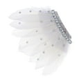 thumbnail image 1 of Broches retro, insignias, insignias artesanales para ropa, accesorios y decoración. Pluma blanca, 1 of 9