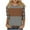 Brown, variant on Womens 3/4 Length Sleeve Tops Fall Striped Color Block Trendy Casual Loose Fit Crewneck Sweatshirts Basic Work Daily Wear Tops,Hot Pink,XL