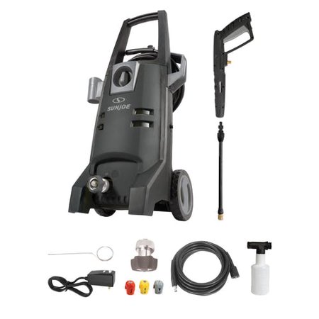 Sun Joe SPX2003 2000 PSI Max Electric Pressure Washer w/Quick Change Lance 3 Included Tips Foam Cannon [REMANUFACTURED] (Black)