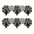 thumbnail image 1 of hometrends Spinoza Plaque with Hooks Set, Black/Natural, 1 of 6