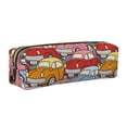 thumbnail image 1 of Disketp Cute Cars Estuche de Lápices de Cuero con Cierre, Estuche Compacto para Papelería, Bolígrafos y Accesorios Pequeños, 1 of 7