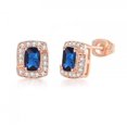 thumbnail image 1 of Daisyyozoid Wholesale Multicolor Earrings Color Zircon Single Full Diamond, Crystal Earrings(Platinum Rectangle), 1 of 9