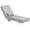 Light Gray, variant on Crestlive Products 6 inch Thick Outdoor Chaise Lounge Cushion, 80"x26" Water-Resistant , Cabana Black & White Stripe