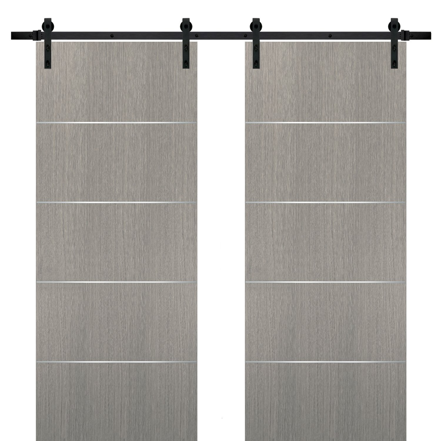 Sliding Double Barn Doors 48 x 80 with Hardware