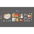 thumbnail image 5 of RV Etiqueta engomada de la ventana de Navidad Guirnalda Santa Claus Muñeco de nieve Árbol Calcomanía oso de fresa Electrónica, 5 of 5